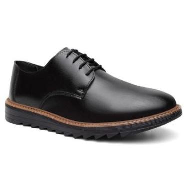 Imagem de Sapato Masculino Oxford Derby Calçado Costurado Super Resistente Solado Confort-Masculino