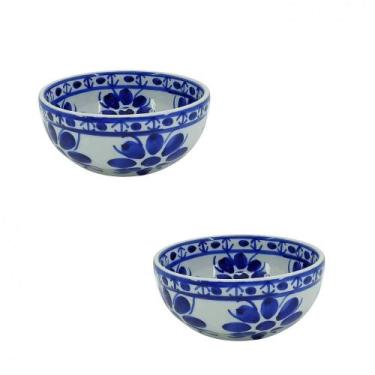 Imagem de Conjunto de 2 bowls (pequenos) feito e pintado a mão - Porcelana Monte