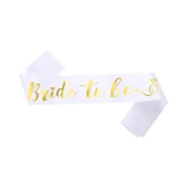 Imagem de Faixa De Cetim Rosa Dourado Para a Noiva, Decoração Para Despedida De 