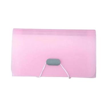 Imagem de Organizador De Arquivos Expansível A6 Com Fecho Para Documentos, Bolsa