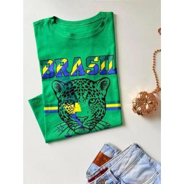 Imagem de T-Shirt Feminina Estampada Brasil Ref. 1899 - Tamanho Único - no-brand