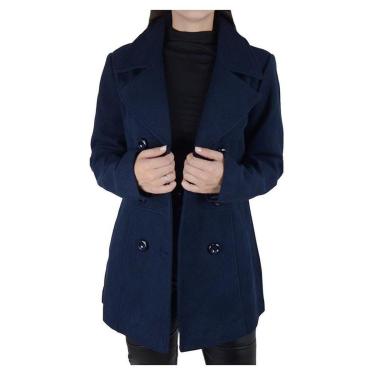 Imagem de Casaco Feminino Facinelli By Mooncity Médio Marinho - 610219-Feminino