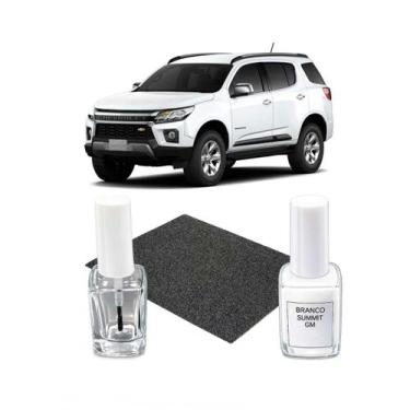 Imagem de Tinta Tira Risco Automotiva Branco Summit GM Onix Joy Cruze -, Trailbl