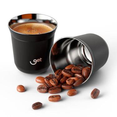 Imagem de Copo Térmico Get Espresso Torra 80ml Preto