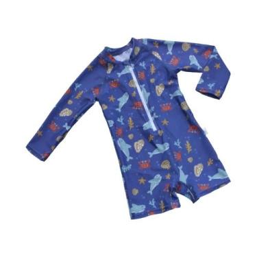 Imagem de Maiô De Secagem Rápida Para Meninos E Meninas EezKoala Com Protetor So