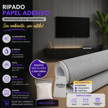 Imagem de Papel de Parede 3D Lavável Alto Relevo Moderno Sala Quarto + Cola Espá