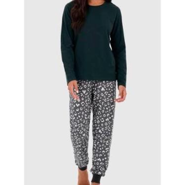 Imagem de Pijama Longo Malwee 1000126835 Feminino Estampado Algodão T. P/XGG-Feminino