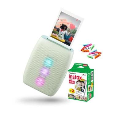 Imagem de Impressora Instax Mini Link 3 Fujifilm Verde + Filme De 20 Poses