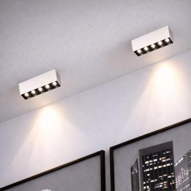 Imagem de 2 Mini Spot Led Downlight 5 Fachos Branco E Preto Luz08 - Acende a Luz