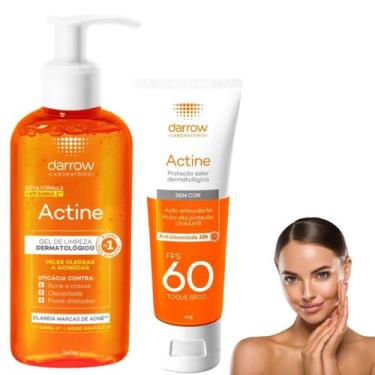 Imagem de Kit Darrow Actine Gel de Limpeza Vitamina C Protetor Solar Facial Sem 