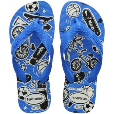 Imagem de Chinelo Infantil Menino Havaianas Kids Athletic FC Original, 23/24, Az
