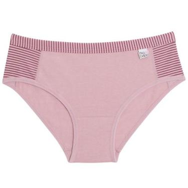 Imagem de Calcinha Infantil Listrada Miss DelRio 51680, Rosa, M