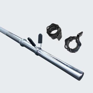 Imagem de Barra Reta 1,8m com presilha 25mm Lock Press - D1Fitness