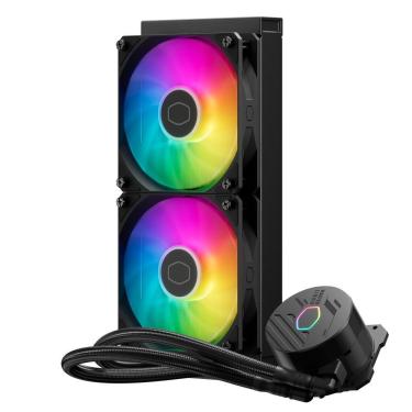 Imagem de Water Cooler Masterliquid Core Spectrum 240L 240mm 2 Ventoinhas ARGB Preto Cooler Master