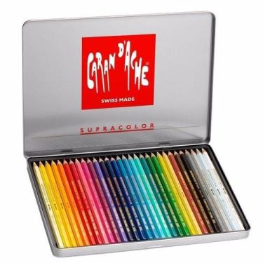 Imagem de Lápis De Cor Aquarelável Supracolor Caran D'ache 30 Cores