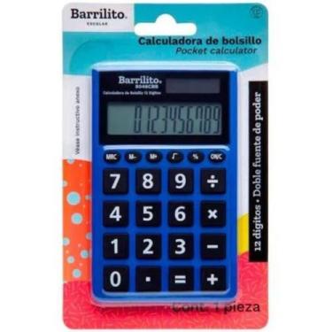 Imagem de Caluladora De Bolso 12 Digitos Azul Barrilito - Foroni