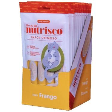 Imagem de Caixa Nutrisco Petisco Cremoso Gatos Sachê Sabor Frango C/12