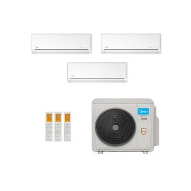 Imagem de Ar-Condicionado Multi Split Inverter Midea 42.000 (2x Evap HW 12.000 + 1x Evap HW 24.000) Quente/Frio 220V