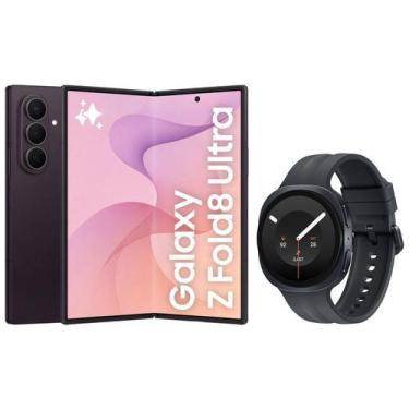 Imagem de Samsung Galaxy Z Fold8 Ultra 512GB 12GB RAM - Roxo + Samsung Galaxy Wa