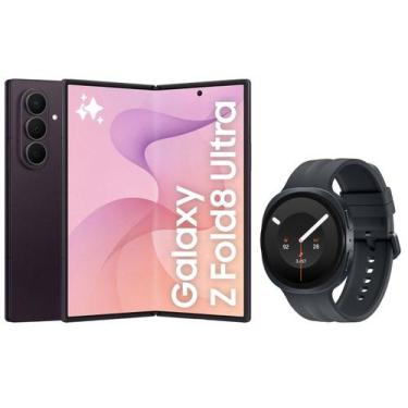 Imagem de Samsung Galaxy Z Fold8 Ultra 512GB 12GB RAM - Roxo + Samsung Galaxy Wa