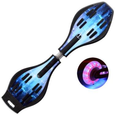 Imagem de Prancha Caster Magnitt 88x23x13 cm Azul com Rodas LED