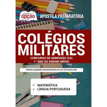 Imagem de Apostila Colégios Militares - Admissão 1º Ano Ensino Médio