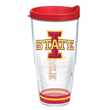 Imagem de Tervis Feito nos EUA com parede dupla Iowa State University ISU Cyclones copo isolado mantém as bebidas frias e quentes, 700 ml, ártico