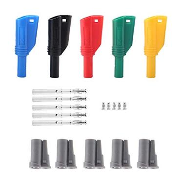Imagem de 70 peças P3005B 1000V/10A Soldagem/Montagem Plugue Banana de Segurança de 4 mm Conector Multi-Metros para Fio de Altifalante, Placa de Parede e Mais