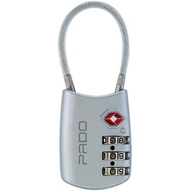 Imagem de Pado 52018285, Cadeado Segredo Executive 3 segredos Haste Flexivel Prata - 01 Unidade, Multicor