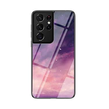 Imagem de Capa de telefone de vidro temperado pintada estrelada para Samsung Galaxy Note 20 Ultra 10 Pro 9 A33 A53 A73 5G, proteção de lente à prova de choque capa traseira (E, nota 9)