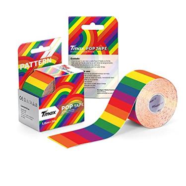 Imagem de Fita Bandagem Adesiva Elástica Kinesio Tmax Pop - Original - ARCO-ÍRIS