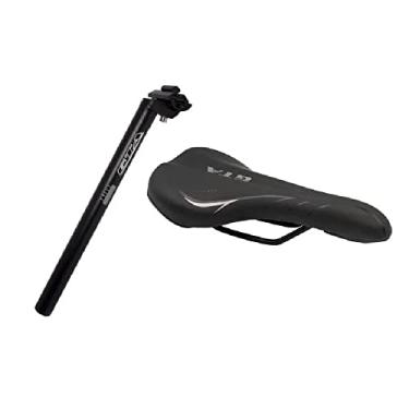 Imagem de Kit Banco Selim Anatômico Mtb Speed + Canote Alumínio Gta