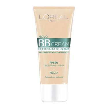 Imagem de BB Cream L'oréal FPS 50 Efeito Matte 5 em 1 Cor Média 30ml LORÉAL