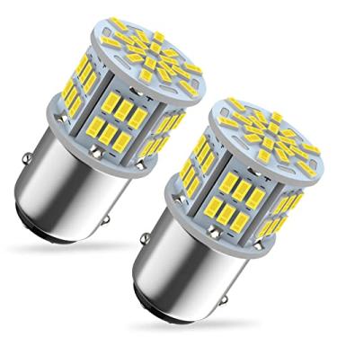 Imagem de Melphan-Auto Lâmpada de freio LED 1157, lâmpada de substituição de LED 12V-24V 1157 7528 2357 2057 BAY15D para cauda de freio, corrida, estacionamento, carro, trailer, barco, luz branca 54SMD, 2 peças