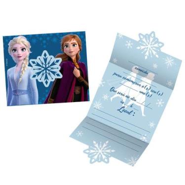 Imagem de Convite De Aniversário Frozen Ii - 8 Unidades - Regina