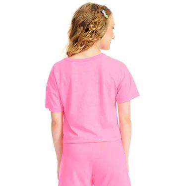 Imagem de Blusa Juvenil Rovitex Inspired Rosa Neon