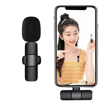 Imagem de Microfone Lapela Sem Fio Compatível Android Usb C Type C