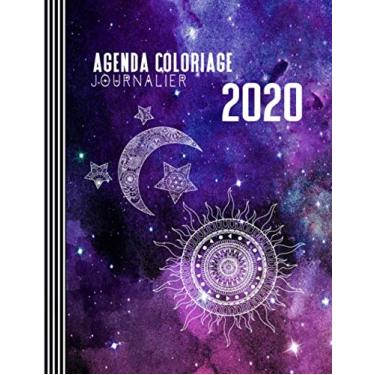 Imagem de Agenda Coloriage 2020: Grand Semainier Calendrier avec 15 Pages Zodiaque Colorier + To Do Listes + 31 Dot Grid Notes Pointillé - Journalier Organisateur A4 - Antistress Planificateur Carnet Adultes