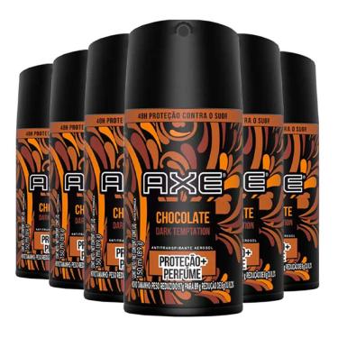 Imagem de Kit Desodorante Antitranspirante Aerosol Axe Dark Temptation - 6 unidades