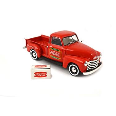 Imagem de Coca-Cola 1/43 1953 Chevy Pickup with Metal Cooler , Collectible