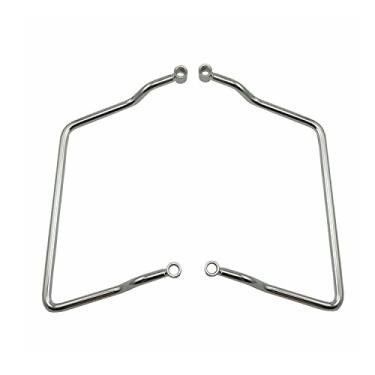 Imagem de HANSWD Suporte para alforje 84+ Softail (herança, personalizado, gordo, luxuoso, trem noturno, Springer)