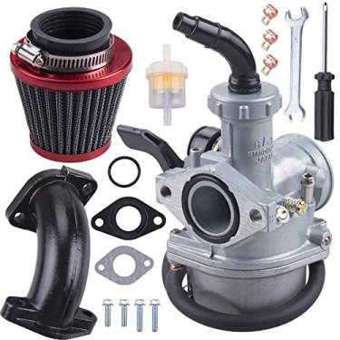 Imagem de JINGKE Conjunto de filtros de ar de carburador de 22 mm para 110cc 125cc SSR CRF50 Pit Dirt Bike Sunl Pit Bike ATV Taotao