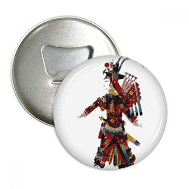 Imagem de Emblema multifuncional com emblema de ímã de geladeira para ópera chinesa Shadow Play