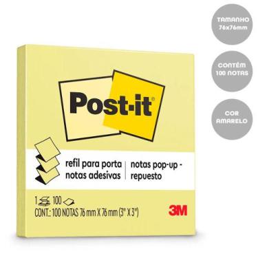 Imagem de Post-It 3M Refil Pop 76X76mm Amarelo Com 100 Folhas - 3M Do Brasil