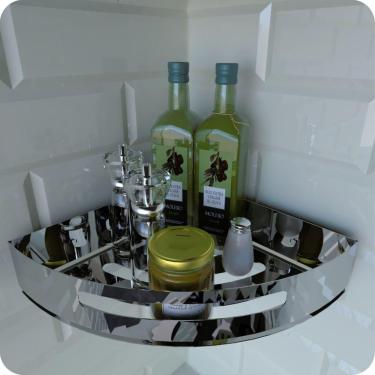 Imagem de Porta Temperos e Condimentos de Parede Inox Multiuso
