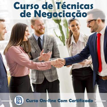Imagem de Curso online em videoaula de Técnicas de Negociação com Certificado + 2 brindes