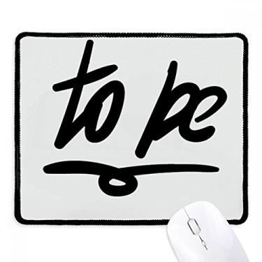 Imagem de Mousepad com citação divertida para ser feita à mão com borda costurada preta antiderrapante