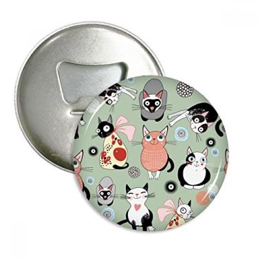 Imagem de Abridor de garrafas de animais de estimação, família de gatos, emblema multifuncional