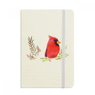 Imagem de Caderno de desenho pássaro magpie vermelho capa dura diário clássico A5