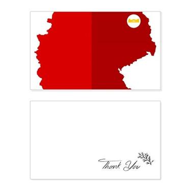 Imagem de Mapa da bandeira nacional da Alemanha padrão vermelho cartão de agradecimento aniversário aniversário saudações casamento agradecimento